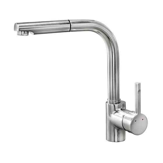 VALESO Кухонний змішувач з висувною лійкою VALESO Q411B нержавійка Киев