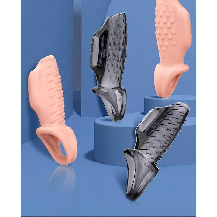 Насадка на пенис и мошонку с вибрацией Choke Ring телесный Винница - изображение 6