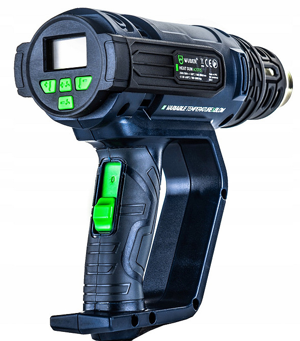 Фен будівельний Wuber 2200W 650 °C з регулюванням температури (Польща) Київ - фото 2