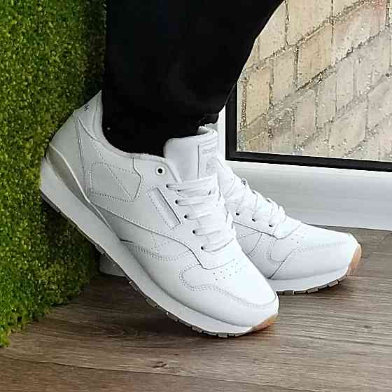 Женские Кроссовки Reebok Classic Белые Рибок Кожаные (размеры: 36,37,38,39,40,41,42,43) Днепр