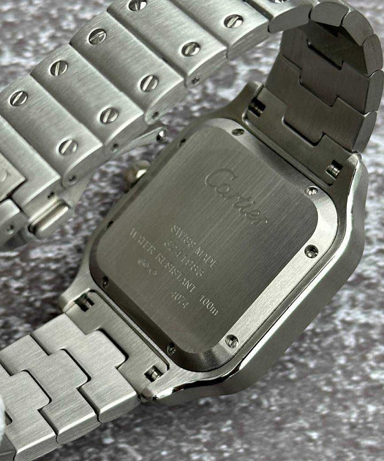 Швейцарський годинник Cartier Santos Silver-Blue Classic. Київ - фото 1