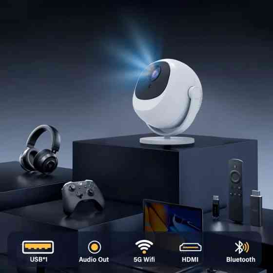 Проектор H96 MAX BL360 LED LCD HD 200AL 16:9 H713 1G/8G Android 11.0 HDMI WiFi BT біло-чорний Вінниця