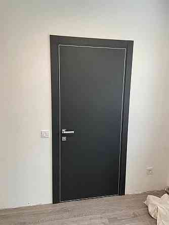 Двери экошпон, Полотно, серия PLATO (PLATO 01с) Темно-серый Киев