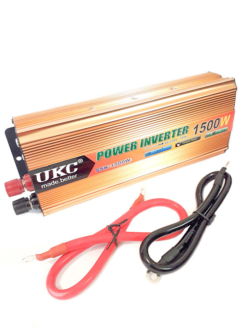 Перетворювач автомобільний інвертор UKC 24V-220V 1500W Вінниця - фото 1