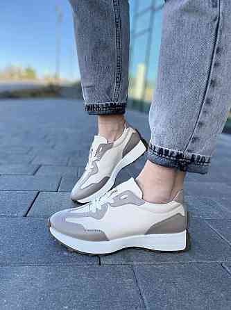 EMELI Кросівки жіночі EMELI 171/32 білі+капучіно (весна-осінь, шкіра натуральна) (4995) Коломыя