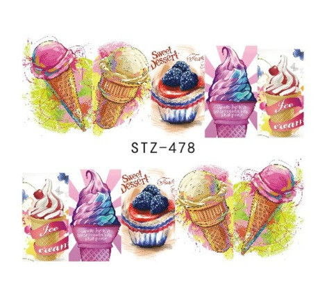 Наклейки для нігтів "Морозиво"STZ-478 Київ - фото 1