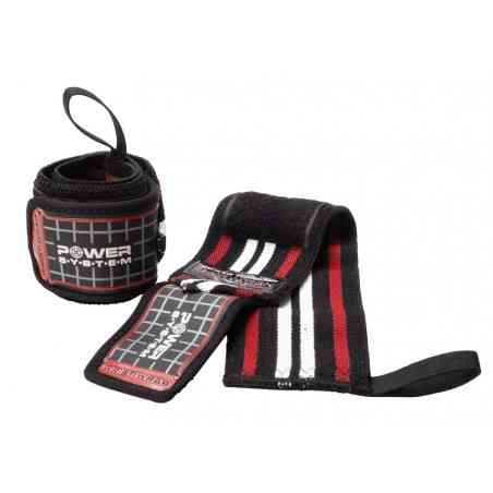 Кистьові бинти Power System PS-3500 Wrist Wraps Red/Black Кам'янське