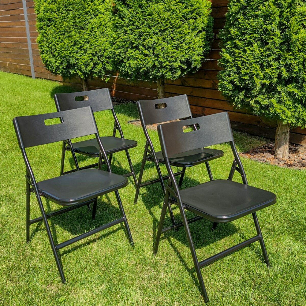 Набір мебелів складний мебелі(Стіл і 4 стільця), Чорний (з сумкою) SW-00001541 Київ - фото 6