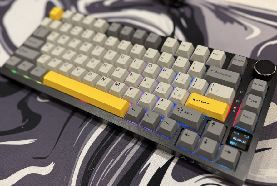 Ajazz AK820 Pro с гравировкой механическая клавиатура RGB игровая новая гарантия Харьков - изображение 4