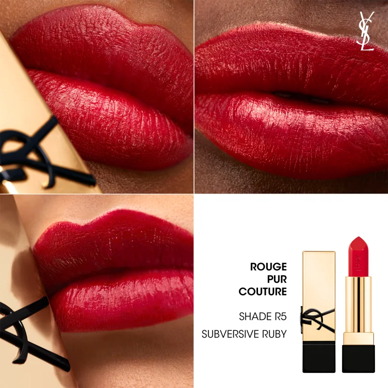 Помада для губ Yves Saint Laurent Rouge Pur Couture Caring Satin Lipstick R5 Subversive Ruby Слов'янськ - фото 3