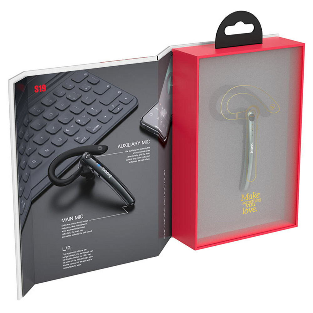 Bluetooth гарнітура HOCO S19 Heartful ENC noise cancelling BT headphones Metal Gray Киев - изображение 5