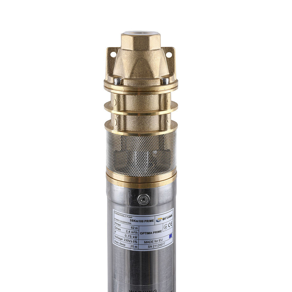 Насос свердловинний вихровий OPTIMA 3SKm100 PRIME 0.75кВт + кабель 20м+ пульт Тернополь - изображение 3