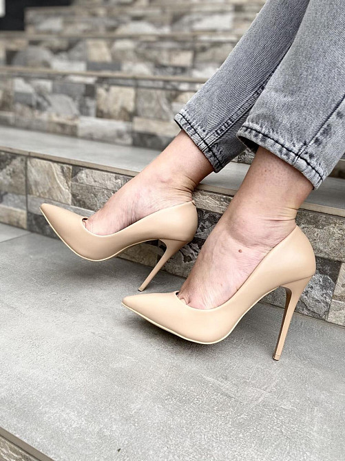 Comer Туфлі жіночі COMER капучіно еко-шкіра каблук 11см розміри 36-40 (4959) Коломия - фото 7