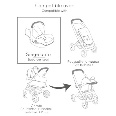 Аксессуар к кукле Smoby Кресло-переноска Maxi-Cosi Розовый жемчуг, 31 x 48 x 37 см, 3+ (7600240241) Винница - изображение 7