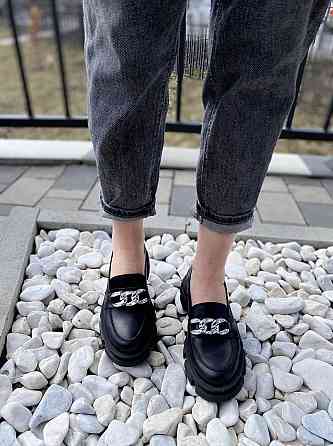 Туфлі жіночі GREMMY 200 цепи чорні (весна-осінь, шкіра натуральна) (4384) 38р.39р.40р.41р. 41 Коломыя