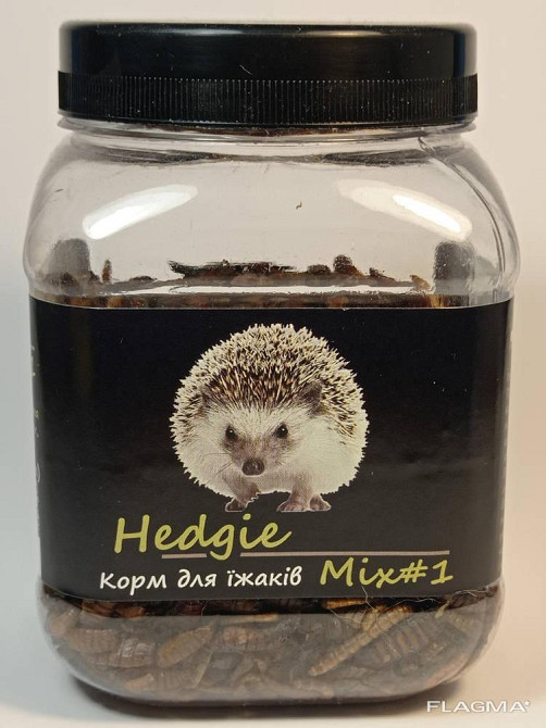 Корм натуральний для декоративних їжаків Hedgie Mix#1 тм Буся 450 мл/120г Зміїв - фото 2