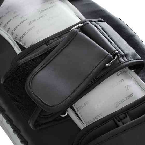 Пады для тайского бокса Тай-пэды ZELART BO-1339 размер 31x20x11 см чёрный-белый Киев