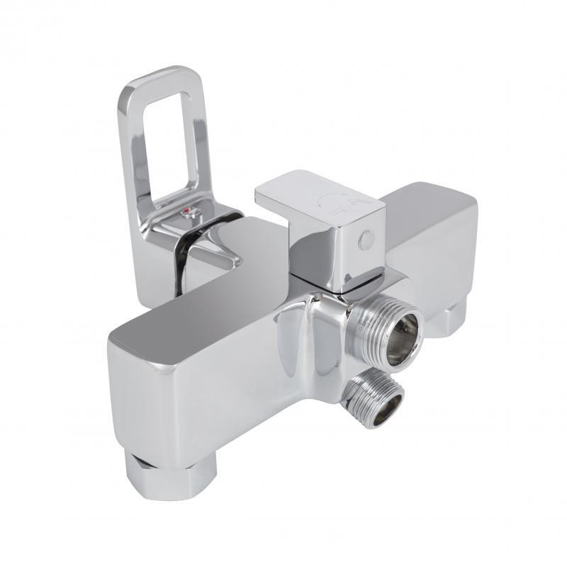 Змішувач для ванни Lidz Wawel 005 з душовим гарнітуром Chrome Київ - фото 3