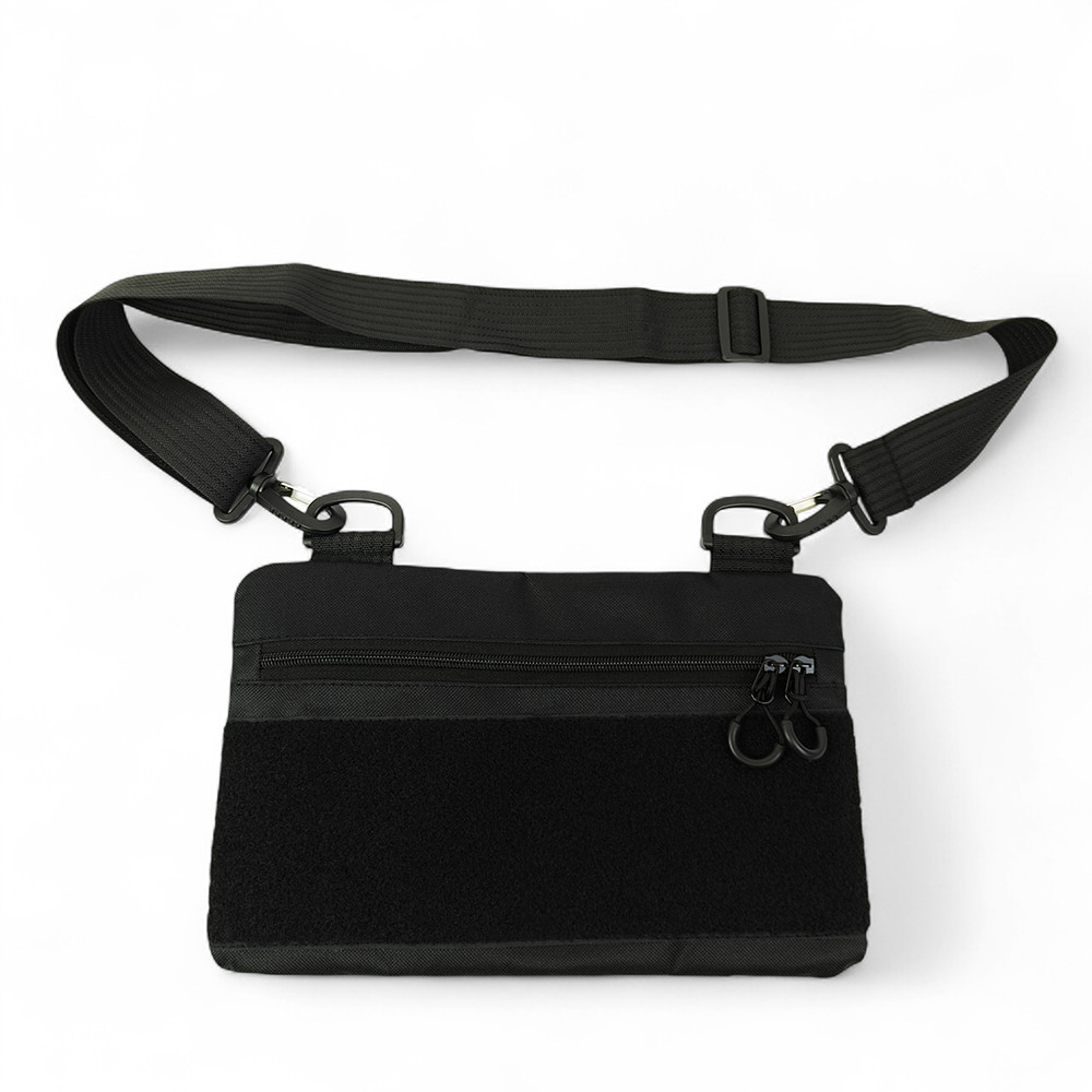 Молодежная тактическая сумка для патчей на плечо с 4 карманами black YC-83 Львов - изображение 5