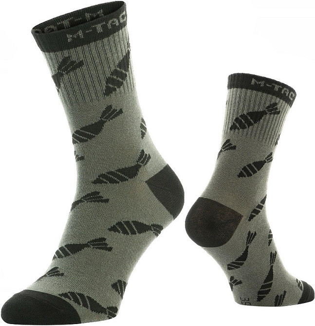 Повседневные Носки высокие легкие из хлопка M-Tac 