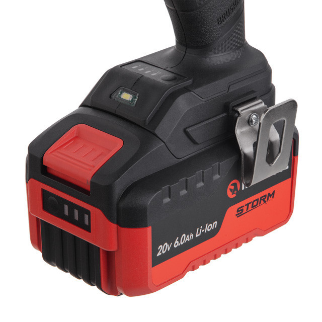 Гайковерт акумуляторний INTERTOOL WT-9363, 20 В, 350 Nm, COMPACT, 2500 об/хв, 3250 уд/хв, 1/2", без ЗП та АКБ - для автомайстерні Львів - фото 8