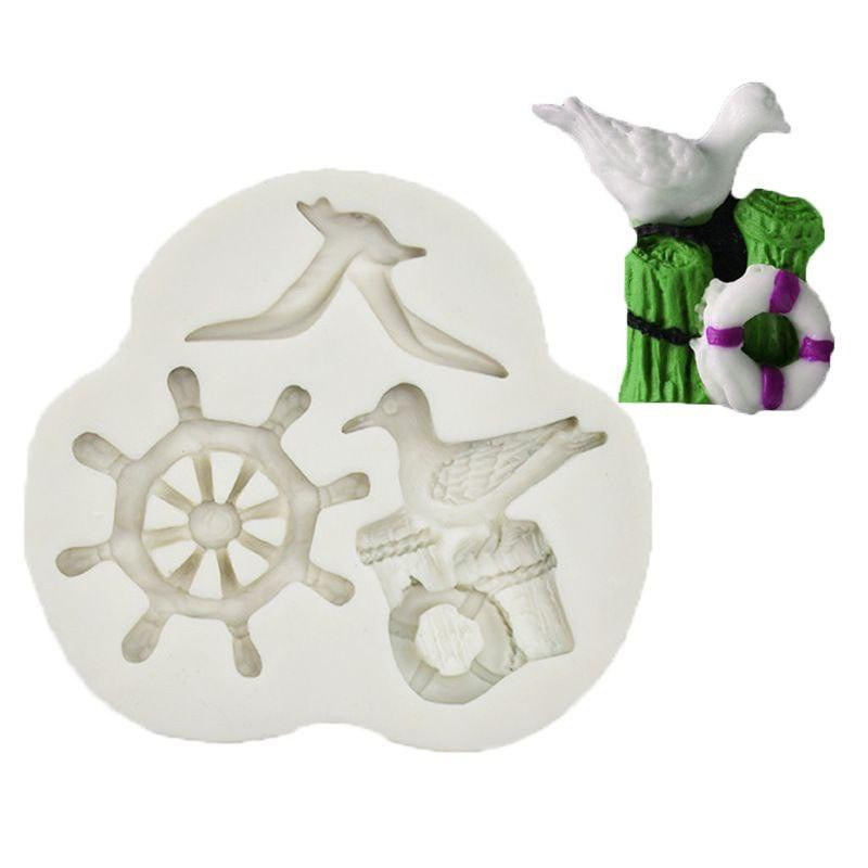 Молд силиконовый морской 85 на 95 мм серый Киев - изображение 6