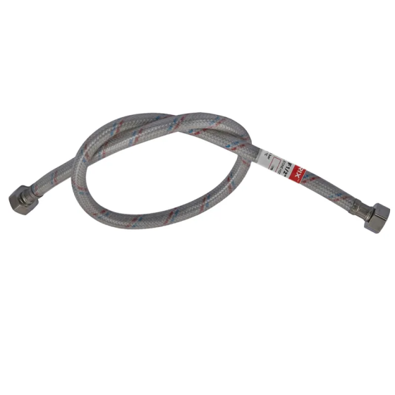 Гнучкий шланг для підключення води гайка 1/2'' - гайка 1/2'' (200 см) (силик. оболонка) Zerix (ZX3016) Київ