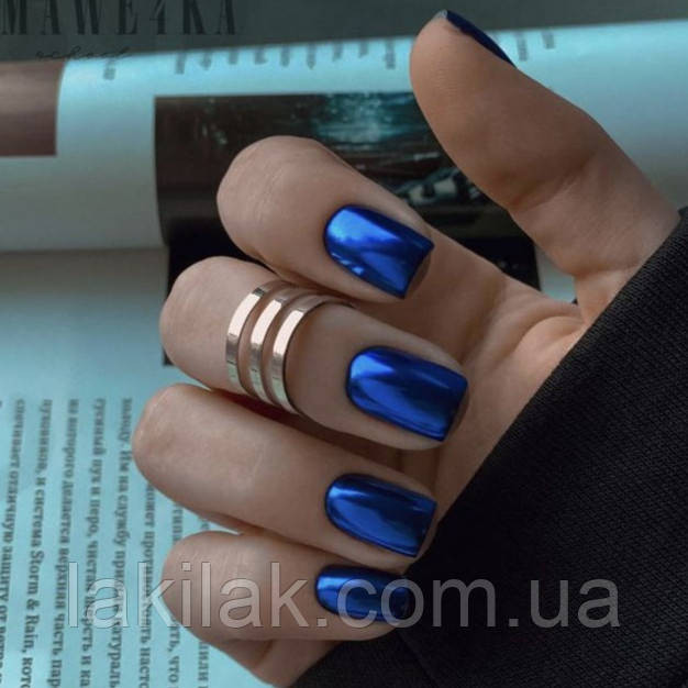 Дзеркальна втирка №4 (синяя) + аплікатор Херсон - фото 1