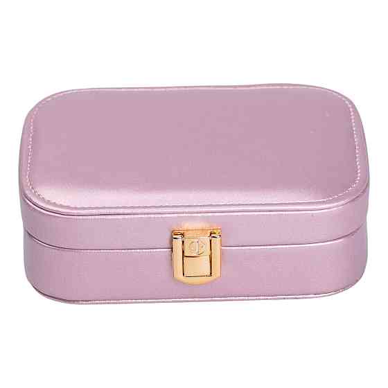 Yiwu Скринька для прикрас з еко шкіри 15×10×5 см із дзеркалом органайзер для ювелірних виробів Коломыя