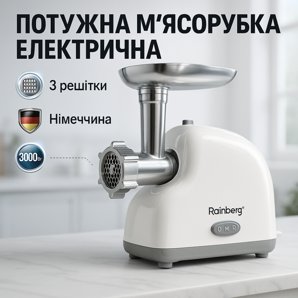 Електром'ясорубка з реверсом і насадкою для ковбаси, Електрична м'ясорубка з насадкою-кеббе KV-19 Львів - фото 13
