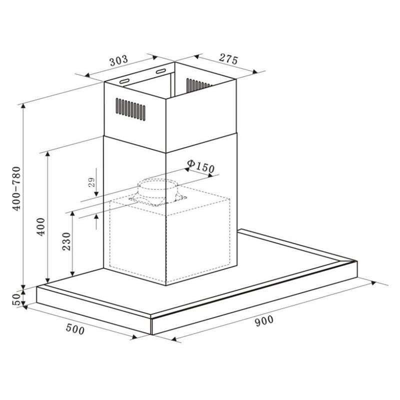 Bon Vivant Noir Вытяжка Рециркуляционный комплект Фильтр с активированным углем Черный Черный (Германия, Ровно - изображение 7