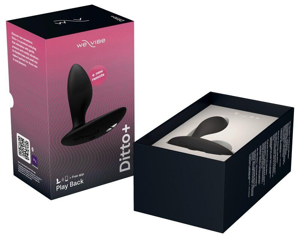 Анальна смарт-вібропробка We-Vibe Ditto+ Satin Black з пультом ДК Sex Aura Київ - фото 9