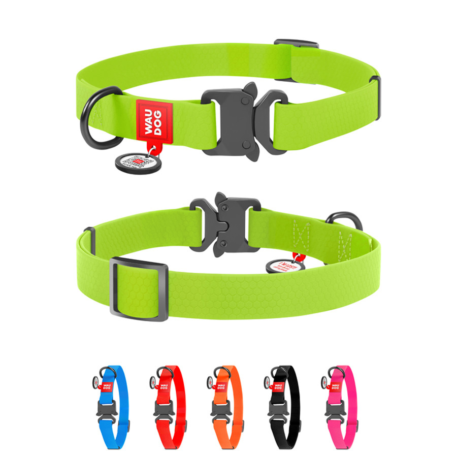Нашийник для собак водостійкий WAUDOG Waterproof c QR паспортом, металічна пряжка-фастекс, Ш 20 Коломыя - изображение 1
