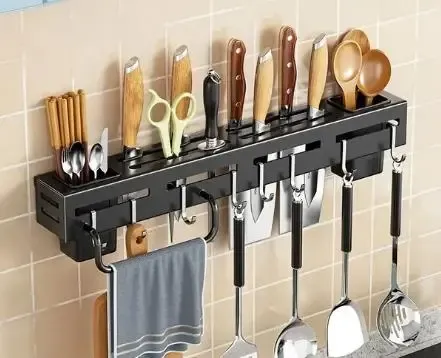 Настенный многофункциональный органайзер для хранения кухонных принадлежностей 30 см Коломия - фото 1