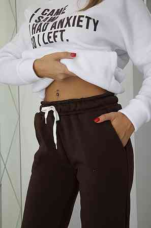 Женский теплый спортивный костюм 