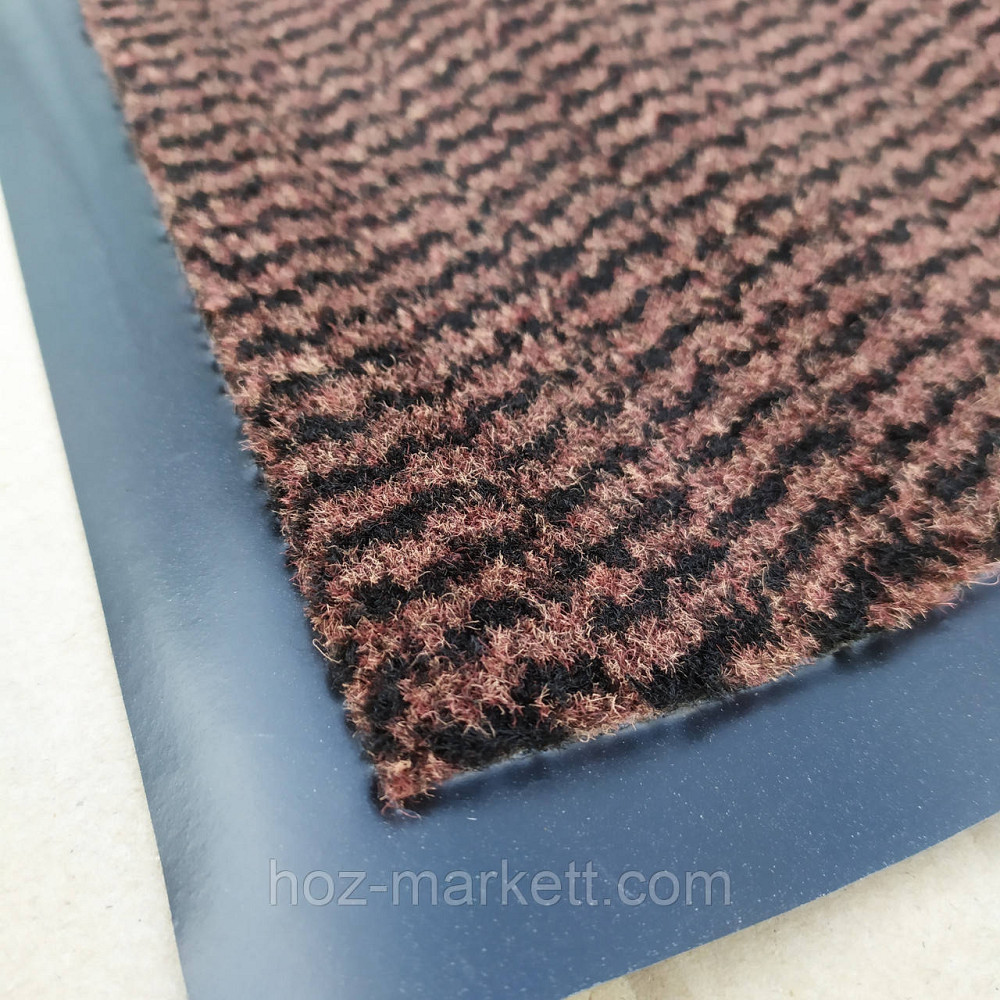 Коврик 120 х 80 см коричневый влаговпитывающий придверный грязезащитный на резиновой основе Харьков - изображение 8