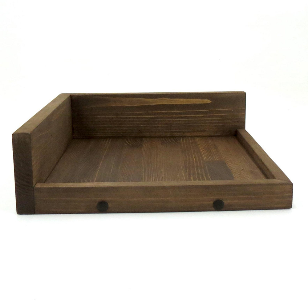 Угловая настенная полка 