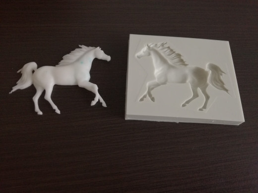 Молд силиконовый Лошадь 75 на 65 мм серый Киев - изображение 3