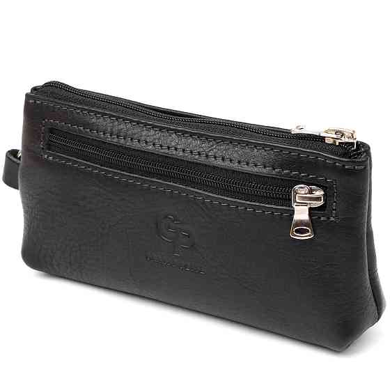 Ключниця з монетницею Чорний (GRANDE PELLE) Київ