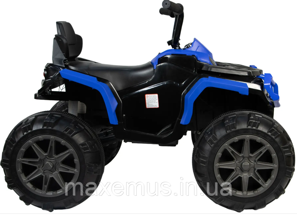 Мощный детский электроквадроцикл аккумуляторный НМ 1288 электрический квадроцикл для детей до 30 кг синий Мостиска - изображение 6