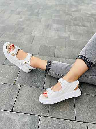 No brend Босоніжки жіночі 424/1 білі (літо, шкіра натуральна) (5044) Коломыя