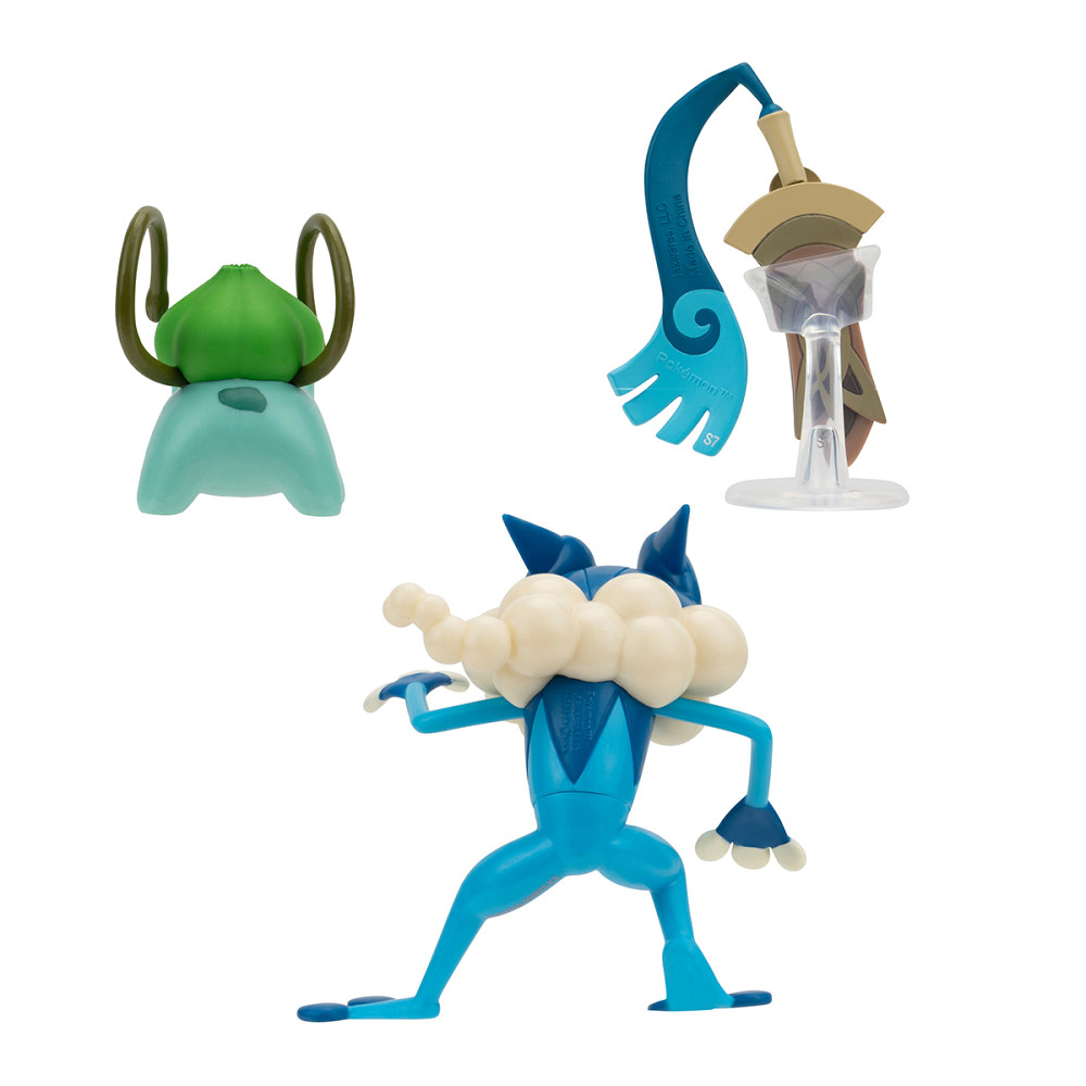 Набір ігрових фігурок Pokemon W19 - Хонедж, Бульбазавр, Фрогадир Днепр - изображение 4