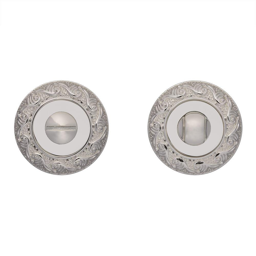 Сантехнічний фіксатор Gavrohe Z20-WC CP  (накладка на двері санвузла з поворотником) яскраве срібло Київ - фото 1