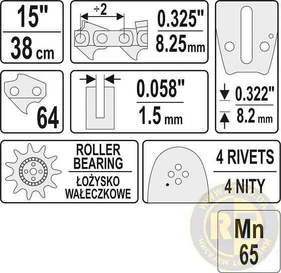 Шина YATO YT-84934 15