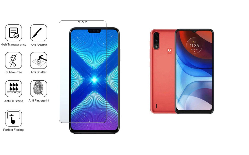 Защитное стекло NeoGlass для Motorola Moto E7 Power, Moto E7i Power – ультрапрозрачное и устойчивое Киев - изображение 4