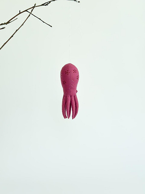 Мягкая фетровая игрушка кальмар ручной работы – безопасная развивающая игрушка Киев - изображение 10