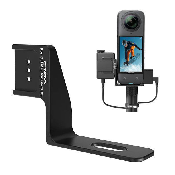 Кріплення для DJI Mic Mini на Insta360 X5 невидиме Cynova C-X5-CS03 Київ - фото 1
