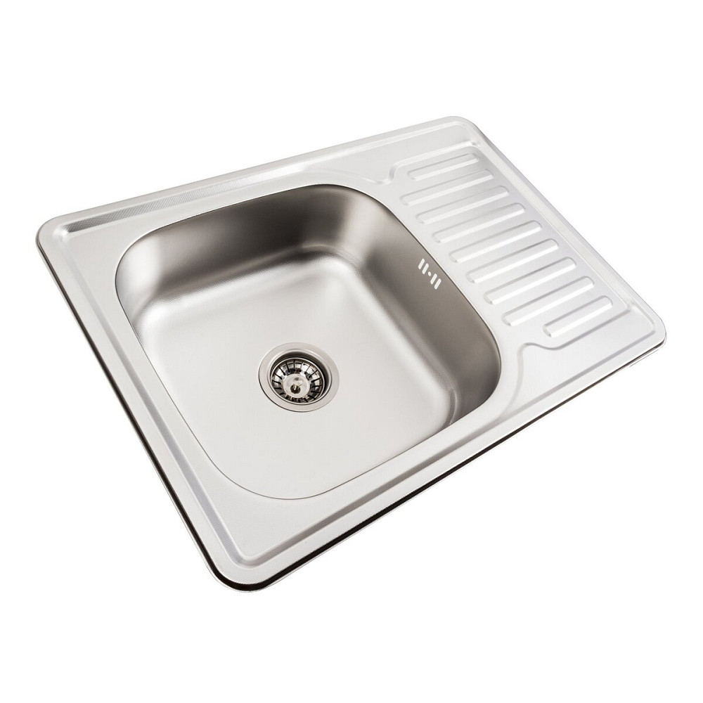 PLATINUM Кухонна мийка з нержавіючої сталі Platinum 7050 ДЕКОР (0,8/180 мм) Киев - изображение 3