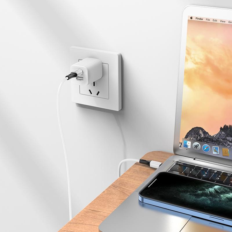 Кабель BOROFONE BX79 Type-C to Type-C 3A,60W, 1m, silicone, silicone connectors, White Київ - фото 3