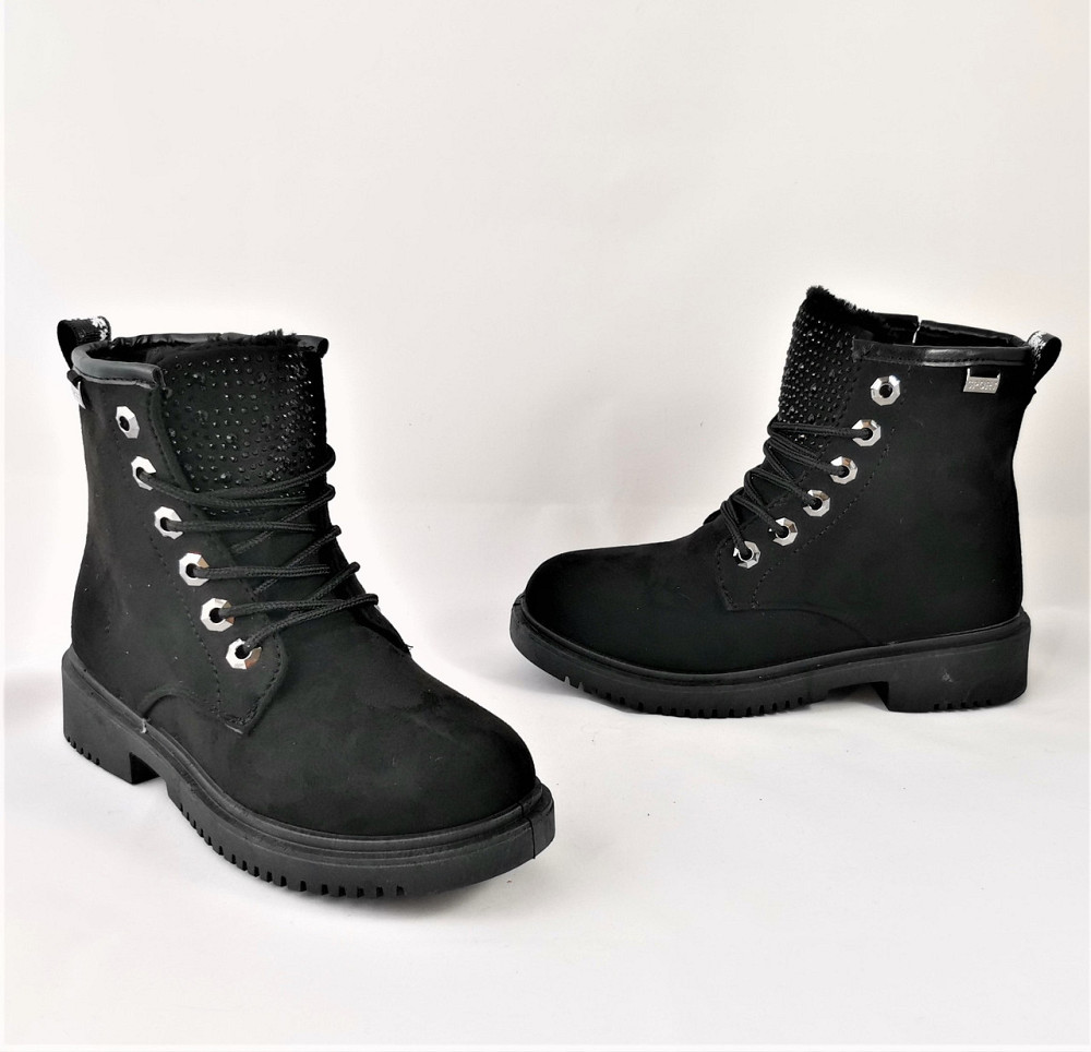 Зимові Черевики Черні Напівчоботи на хутрі Блискавки (розміри: 36) ВідеоОбзор — 820 Дніпро - фото 10